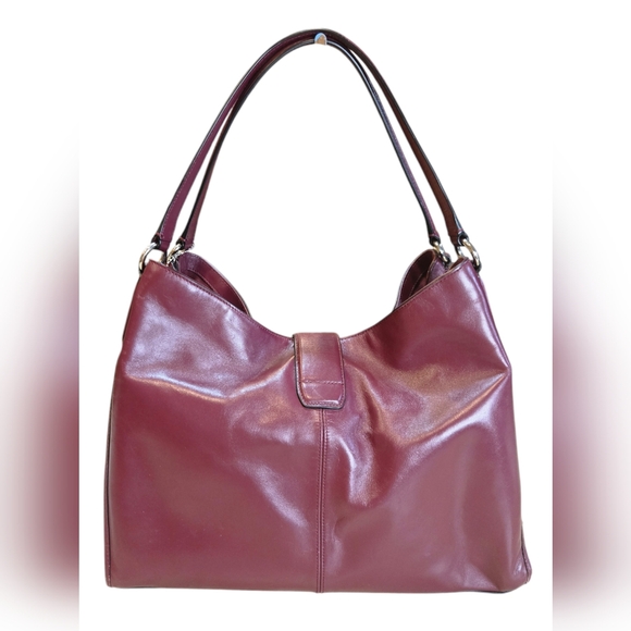 Coach Madison Caryle Smooth Leather Signature Turnlock Hobo Shoulder Bag - Picture 5 of 10